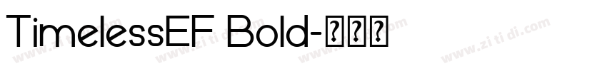TimelessEF Bold字体转换